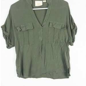 Anthropologie Olive Green Maeve Top